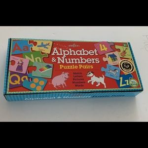 Eeboo Alphabet & Numbers Puzzle Pairs
